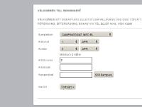 välkommen till bokningen!