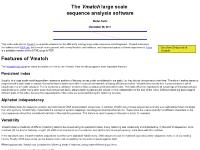 The Vmatch large scale sequence analysis software The Vmatch large scale sequence analysis software