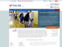North Dakota custom sample ballots, side-by-side candidates' pictures, biographical and issue comparisons.