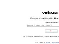 vote.ca | election engine - where do I vote in Canada?