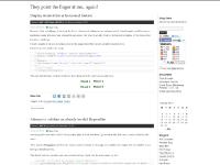 They point the finger at me.. again!