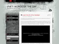 VVK's words of the day