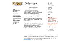 The Walker County Board of Elections and Registration The Walker County Board of Elections and Registration