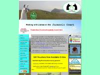 Walking With Llamas (llama trekking) on the Jurassic Coast, Sidmouth, Devon