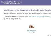  National Archives of Australia, State Records NSW, New South Wales Government, RSL (NSW)