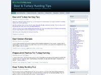 Deer and Turkey Hunting Tips