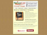 Watson Gas and Fireside Shoppe Temperanceville VA Eastern Shore propane service fireplaces and Rinnai tankless water heaters