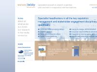 watsonhelsby.co.uk what we do, our clients, our research watsonhelsby.co.uk what we do, our clients, our research