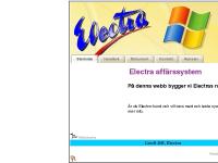 webelectra.se Startsida, Electra, Webbproduktion