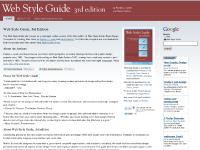 webstyleguide.com Amazon, Borders, Flickr