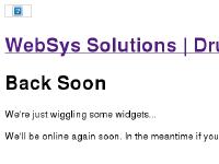 Back Soon | WebSys Solutions | Drupal Developers