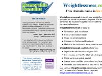 weightlessness.co.uk weightlessness.co.uk