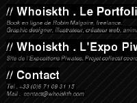 Whoiskth Portfolio 2.0 :: graphic designer :: illustrateur :: createur web :: animation flash :: custom Whoiskth Portfolio 2.0 :: graphic designer :: illustrateur :: createur web :: animation flash :: custom