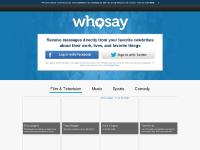 WhoSay Manager - Login