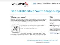 WikiSWOT - Free SWOT Analysis Research