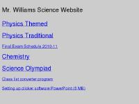 Williams Science