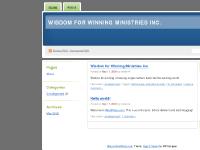 Wisdom for Winning Ministries Inc.