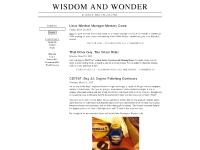 wisdomandwonder.com .NET, Barcamp, Blogging