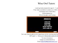 wiseowltutors - Wise Owl Tutors