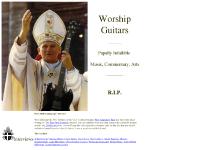 Worship Guitars -Papally Infallible Music Commentary and Art