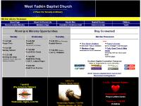 WEST YADKIN BAPTIST CHURCH A Place For Ministry & Worship WEST YADKIN BAPTIST CHURCH A Place For Ministry & Worship