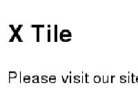 X Tile
