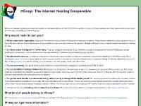 HCoop: The Internet Hosting Cooperative