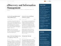eDiscovery and Information Management